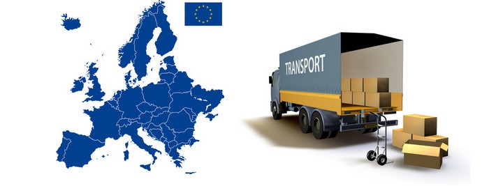 Transportvorgang innerhalb Europa