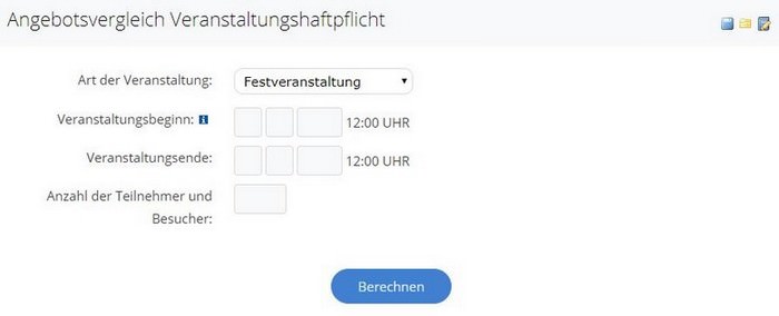 Veranstalterhaftpflicht mit der Blau Direkt