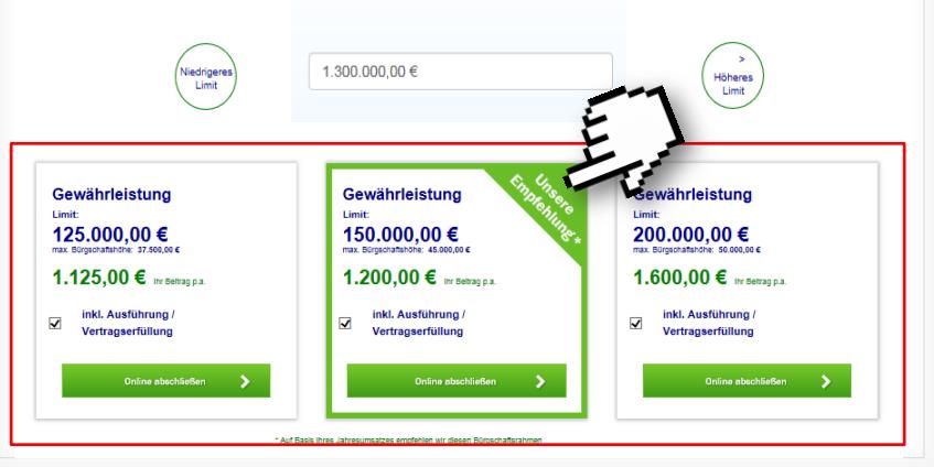 Erklärung Kautionsversicherung Rechner Grafik 2