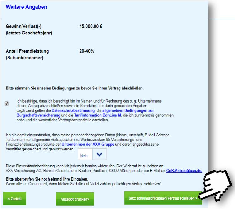 Erklärung Kautionsversicherung Rechner Grafik 4