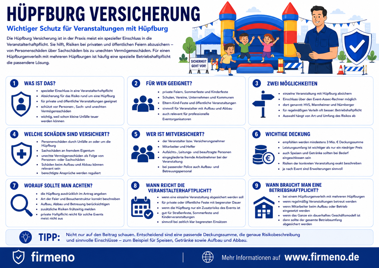Hüpfburg-Versicherung Hüpfburg-Versicherung